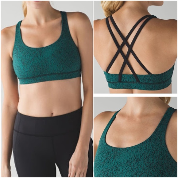 hunter green sports bra
